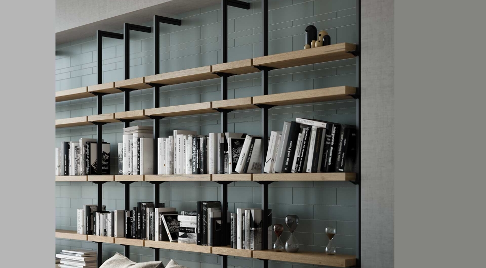 Libreria per arredo soggiorno